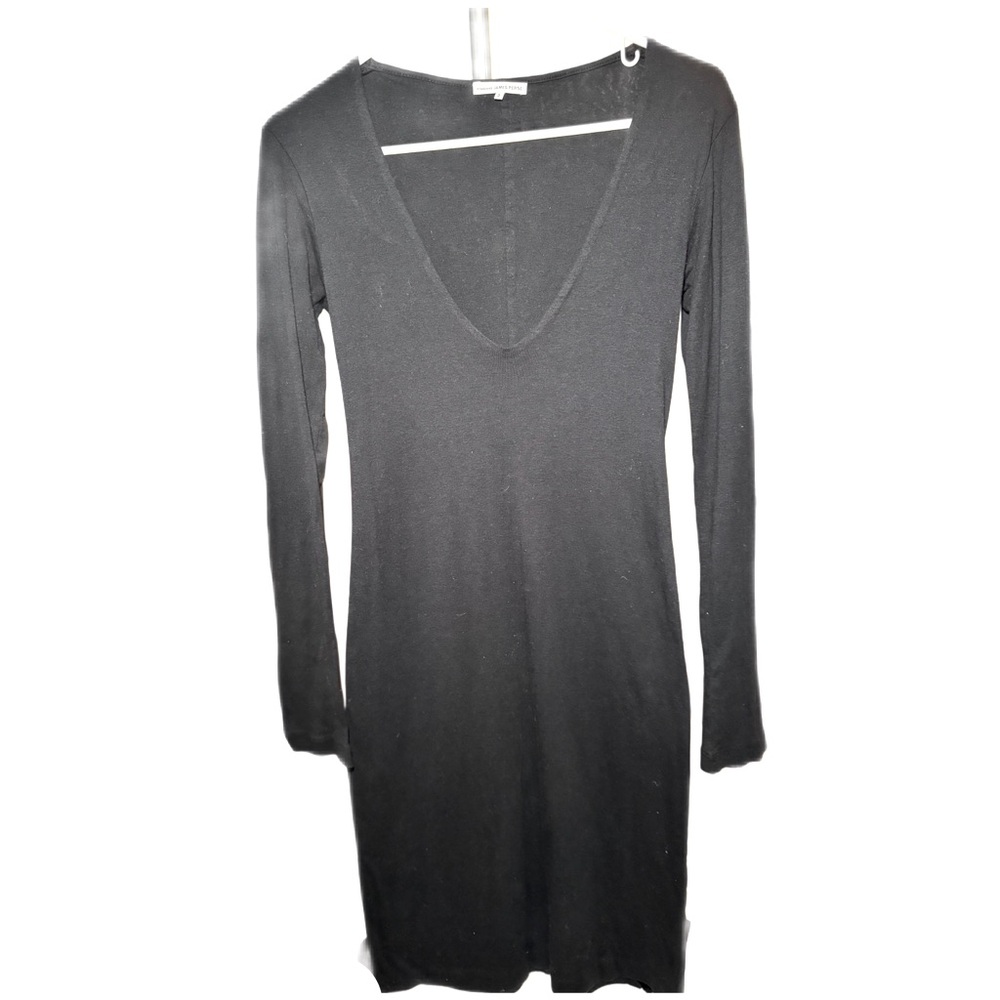 Standard James Perse V-neck Knit Dress - Picture 1 of 4